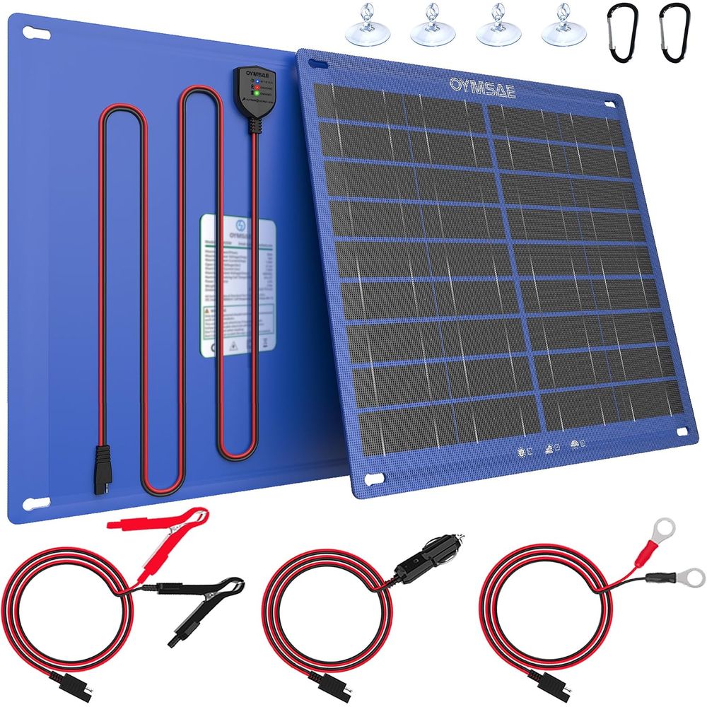 30W Solar Car Battery Charger  - Solar Panel recension och pris