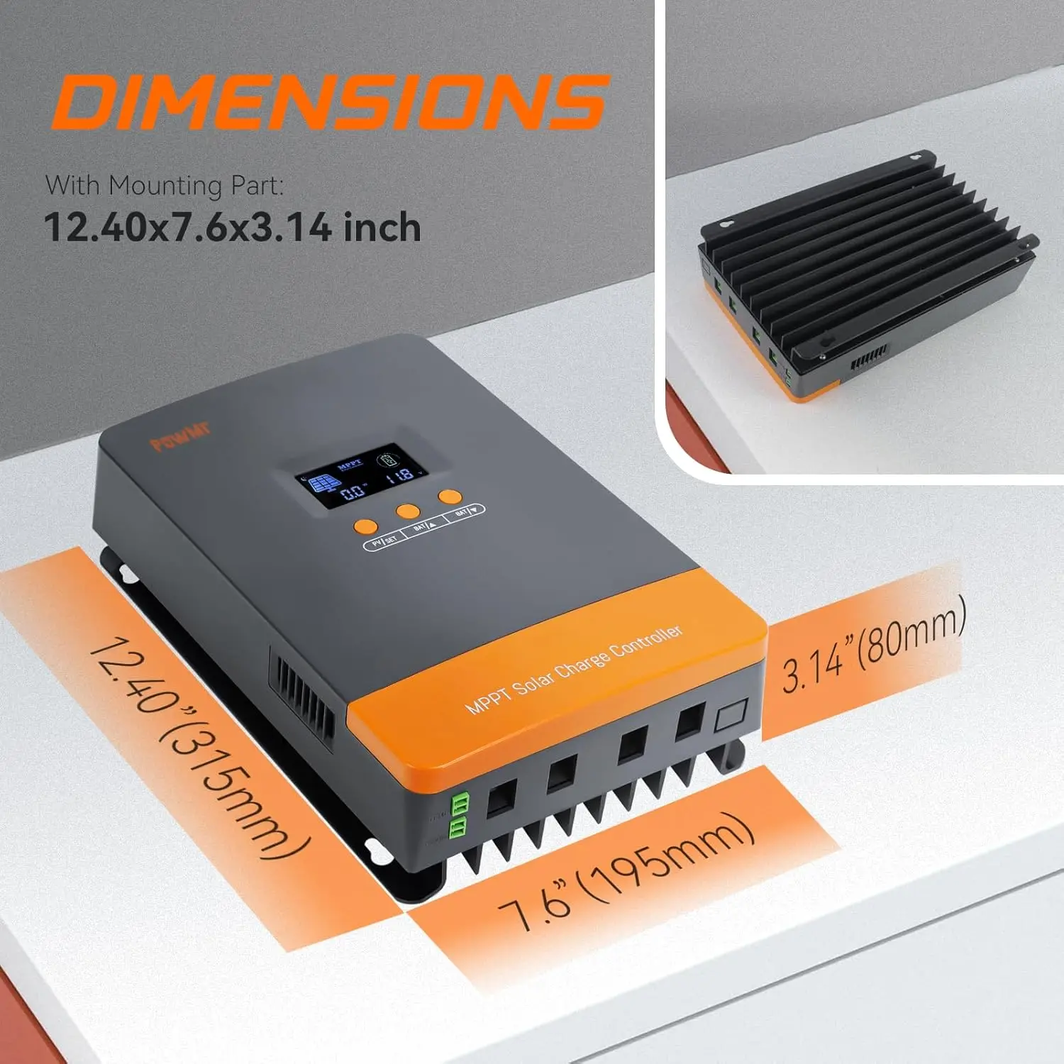 PowMr Hot Sale 12V 24V 48V Bat - Charge Controller Solar recension och pris