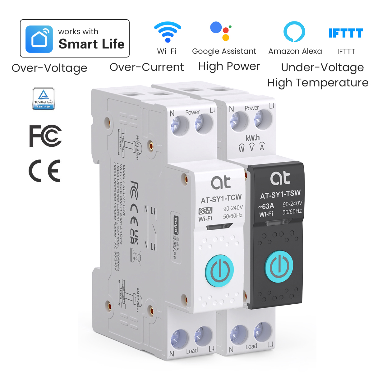 Tuya WiFi Circuit Breaker Smar - Energy Monitor Meter recension och pris