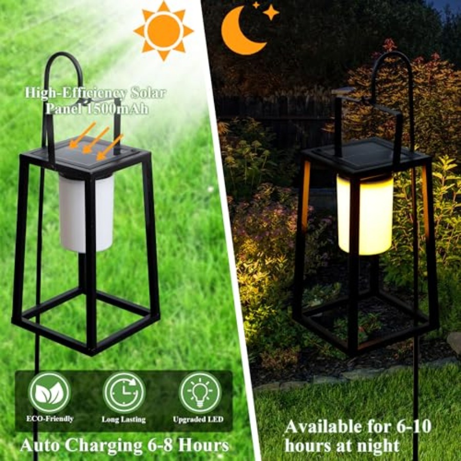 5'' High Outdoor Solar Lantern - Solar Lamp recension och pris