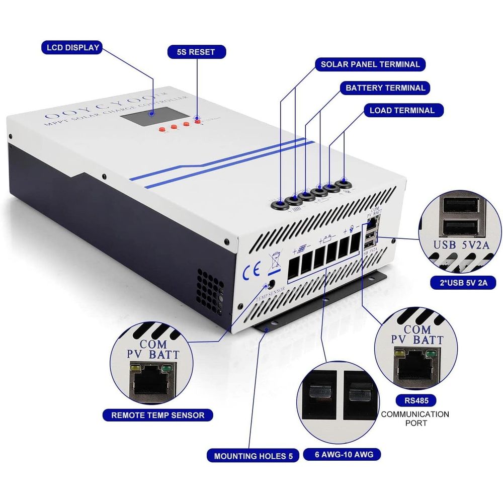 100 Amp MPPT Solar Charge Cont - Charge Controller Solar recension och pris
